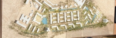 Afbeelding van een maquette van het project 