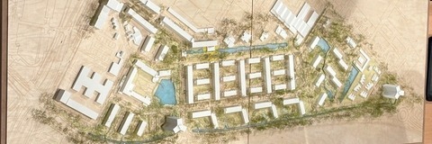 Afbeelding van een maquette van het project 